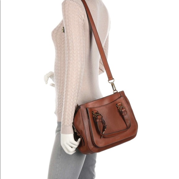 fossil brooke leather satchel